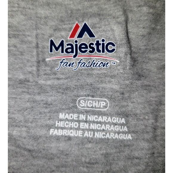 Houston Astros World Series Champs Light Grey 2017 V-Neck T Shirt Size Small NEW - Picture 4 of 7